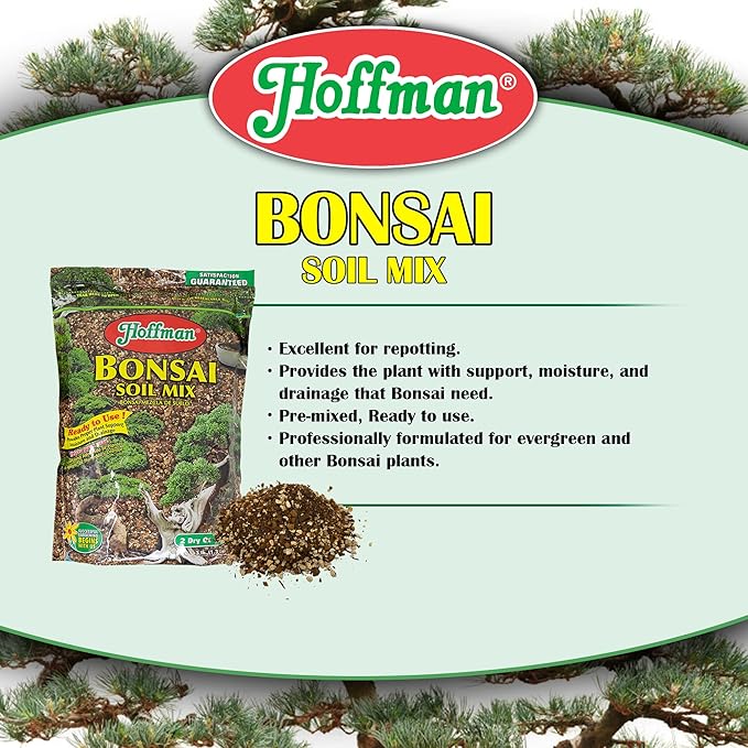 Hoffman 10708 Bonsai Soil Mix, 2 Quarts, Brown/A