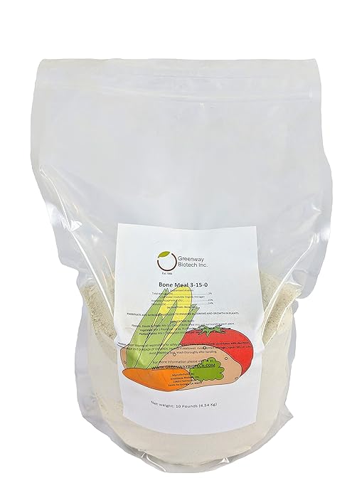 Bone Meal 3-15-0 Plus 24% Calcium Greenway Biotech Brand 10 Pounds