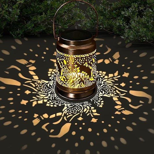 KY&BOSAM Pet Dog Memorial Solar Lights Outdoor Garden Decor Solar Lanterns Outdoor Waterproof Metal Light Memorial Gift, Pet Loss, Pet Sympathy, Thoughtful Dogs and Cats Remembrance, Bereavement Gift