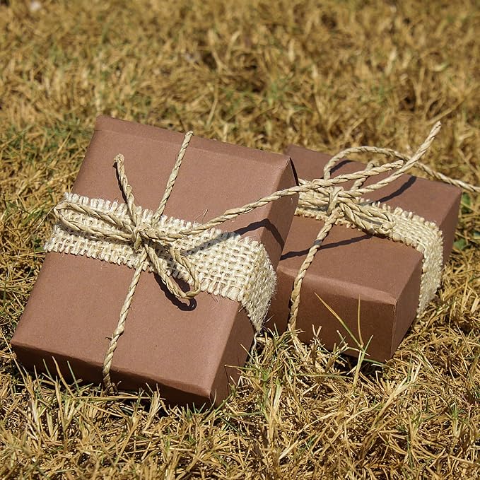 Natural Jute Twine,656 Feet 1/4 inch Hemp Twine Rope for Gift Wrapping Craft Plant Garden Christmas Handmade Arts Decoration Packing String Home Decor