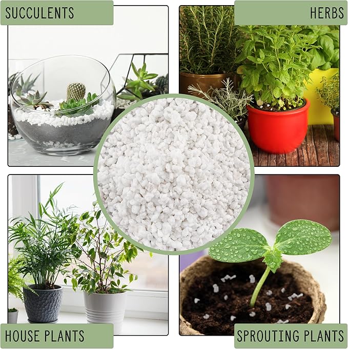 Horticultural Perlite Soil Additive (30 Quarts); for Enhanced Potting Mix Drainage and Growth