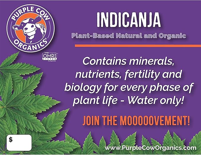 IndiCanja 1 Cubic Foot Bag, Organic Living Soil, Clean & Natural Plant Based Water Only Super Soil for Professional Indoor & Outdoor Growers