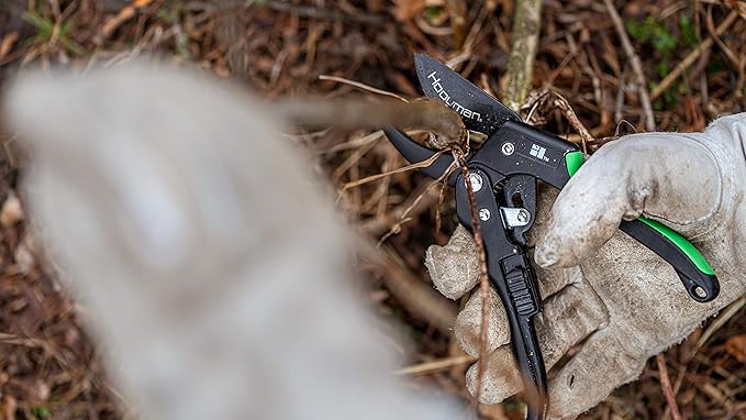 Hooyman Forged Loppers and Ratchet Pruner with Heavy Duty Steel Construction, Ergonomic No-Slip H-Grip Handles, and Blade Lock for Gardening, Land Management, Yard Work, Trimming, Pruning, and Outdoor