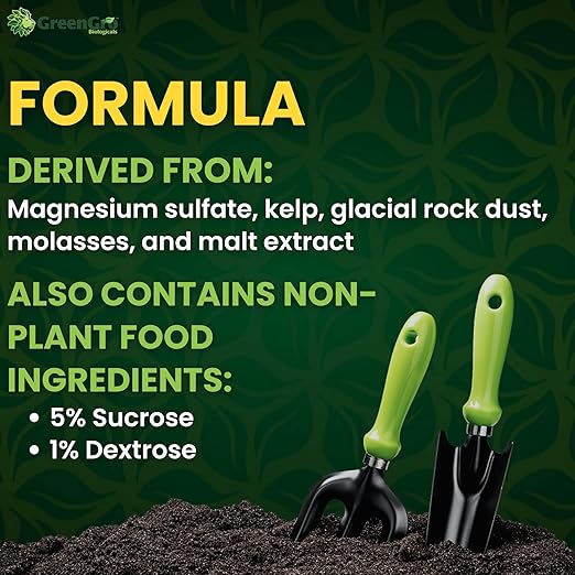 GreenGro Nature’s Brix 0-0-2, Premium Plant Microbe Food for All Gardening Methods, Increases Brix Levels and Resin Production (2 lb)