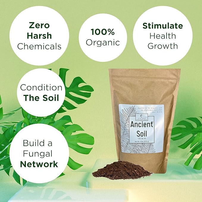 Elm Dirt Premium Ancient Soil for All Plants - Organic Plant Soil for Outdoor Plants & Indoor Plant Soil | Garden Soil for Plant Nutrients Growth & Protect your Plants Bugs - Roots Organic Soil (6lbs)