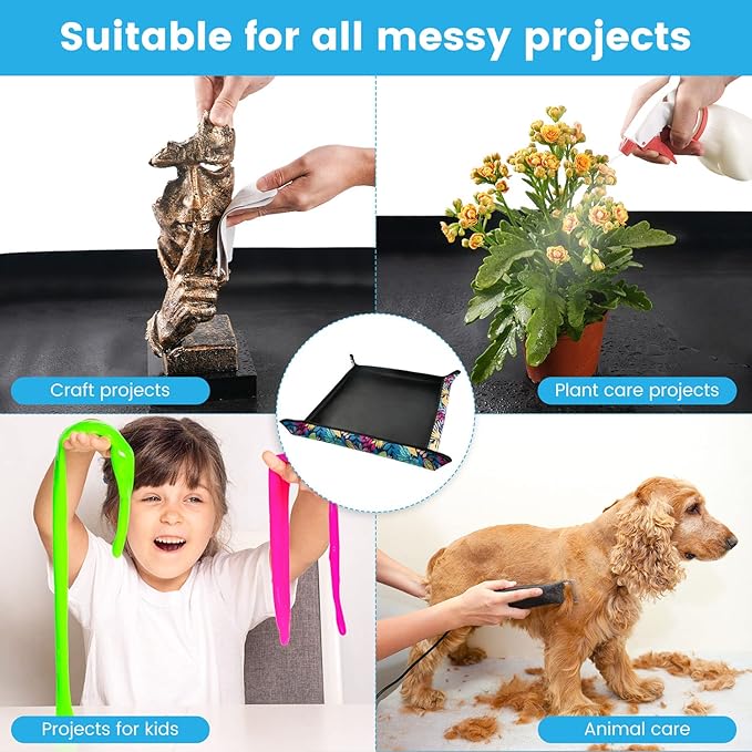 Waterproof Potting Mat for Indoor Plant Transplanting and Dirt Control, Gardenig Gifts for Women, Repotting Mat Succulent Gardening Mat 29.5"x29.5"