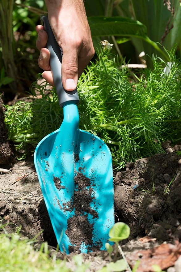 Gardena Palita Largo Classic Acero de calidad, revestimiento duroplast para Plantar y trasplantar plantas altas, Estándar, 44,5 x 12,4 x 9 cm