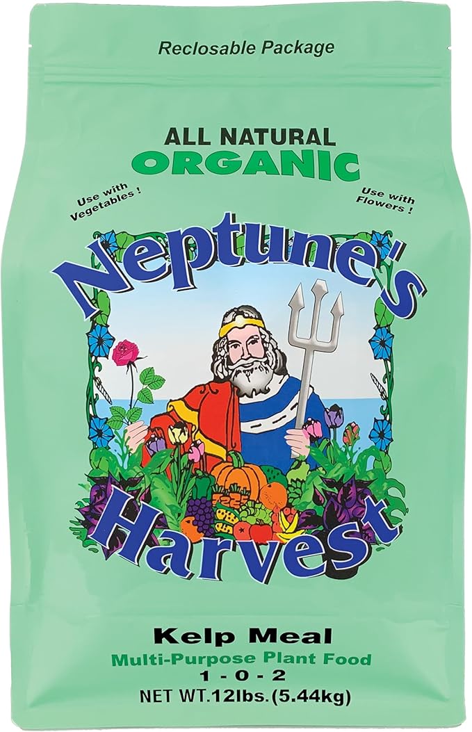 Neptune's Harvest Kelp Meal Multi-Purpose Plant Food 1-0-2, 12 lb