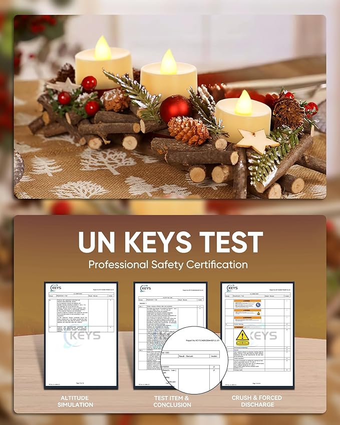 Beichi 100-Pack Flameless LED Tea Light Candles Bulk