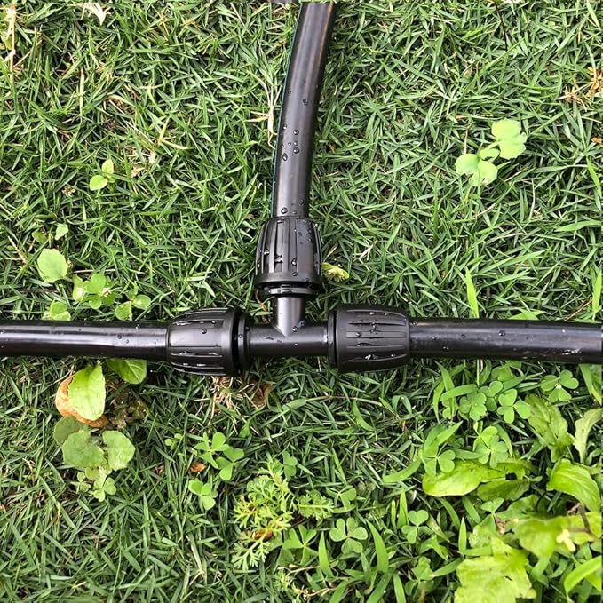 Drip Irrigation Parts for 1/2" Tubing: Drip Hose Connectors for Garden Irrigation System - Splitters for Irrigation Fitting Barbed Tee (10pcs)