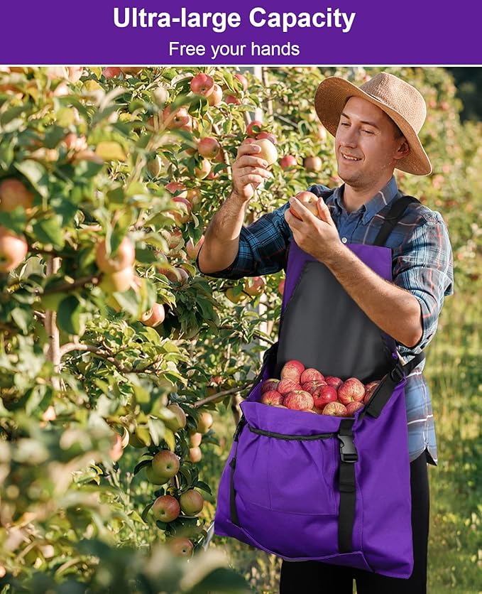 Gardening Apron, with Quick Release Pockets for Harvesting Gardening with Pockets, Water Resistant Apron