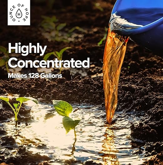 OMRI Listed Organic Concentrated Fish Poop | Plant Food & Soil Conditioner | Liquid Fish Fertilizer for Indoor Potted House Plants, Herb Gardens, Hydroponics (4 Ounces)