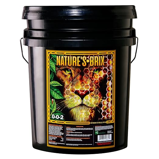 GreenGro Nature’s Brix 0-0-2, Premium Plant Microbe Food for All Gardening Methods, Increases Brix Levels and Resin Production (25 lb)