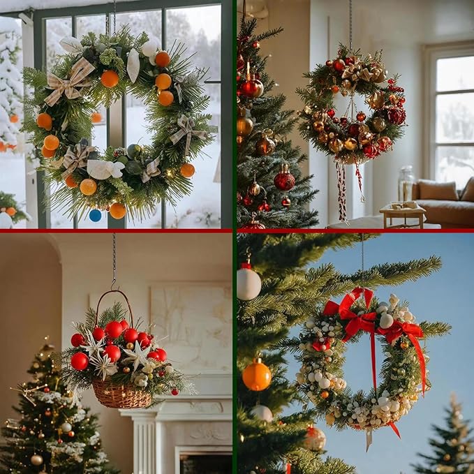 10 Pack 21 Inch Black Hanging Chains with hooks, Grow Lights Chain adjusable, Hanging chains for bird feeders, Plant hanger indoor, Hanging Planter, Christmas wreath, Pendant light, Wind Chime