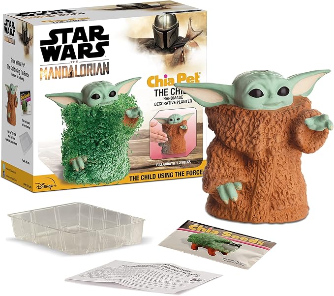 Chia Pet Star Wars the Child Using the Force with Seed Pack, Decorative Pottery Planter, Easy to Do and Fun to Grow, Novelty Gift, Perfect for Any Occasion