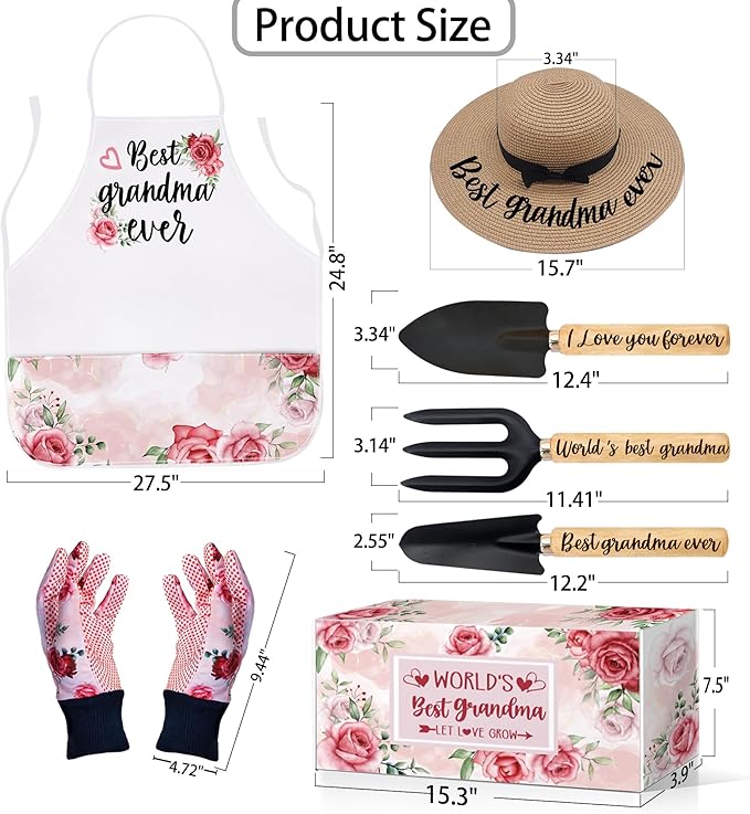Grandma Gifts,Grandma Gifts for Birthday,Birthday Grandma Gifts and Grandma Garden Gifts,Gifts for Grandma Outdoor Horticulture Starter, Garden Tool Set Gift for Plant Lover Grandma
