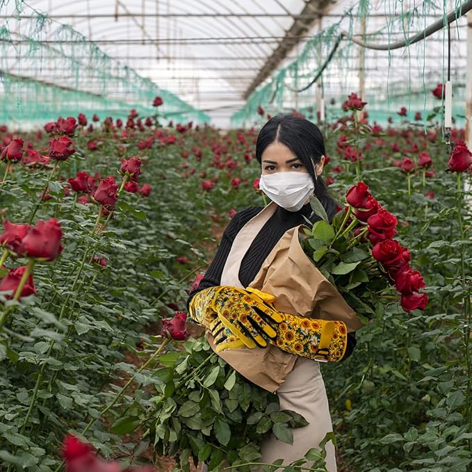 Gardening Gloves for Women and Men, Thorn Proof&Puncture Resistance Garden Gloves,Gauntlet Gloves,Gifts