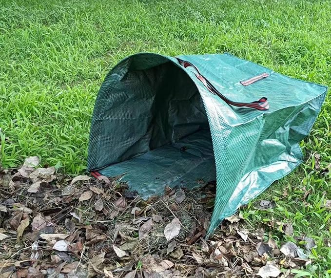 72 Gallon Yard Lawn Garden Bags, Large Standable Leaf Bags,Outdoor Garbage Can - Collapsible Trash Can for Parties, Yard Waste, or Laundry - Camping Accessories
