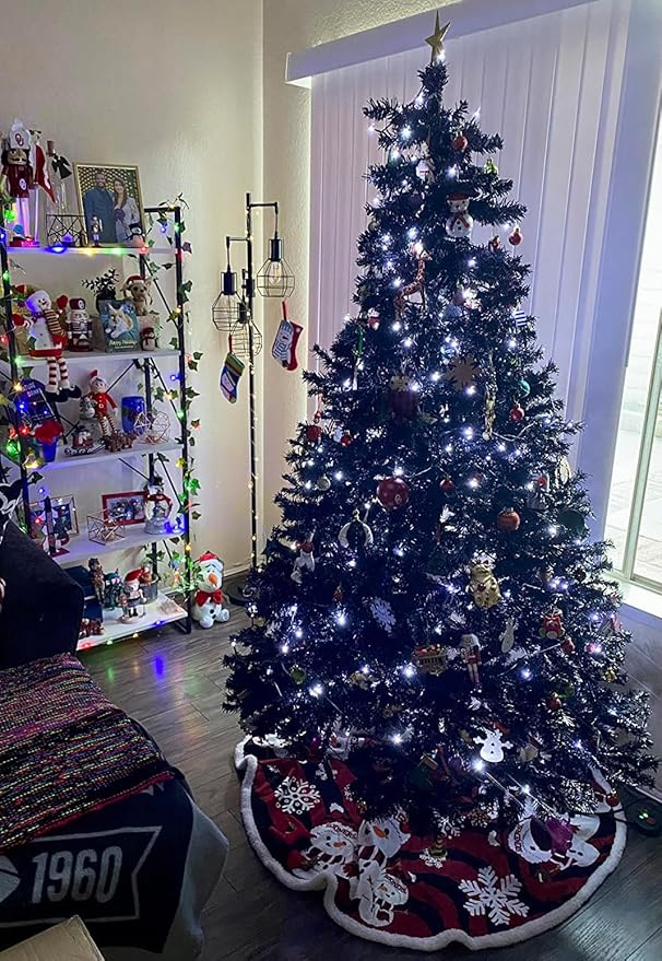 OZS 2Pack 164ft 400 LED String Lights Outdoor/Indoor, Extendable String Lights for Christmas Trees, Waterproof 8 Modes Green Wire Lights Holiday for Christmas Decorations (Cool White)