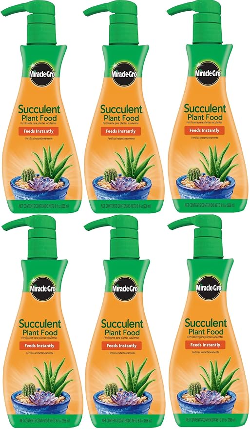 Miracle-Gro Foaming Succulent Plant Food, 8 oz (6 Pack)
