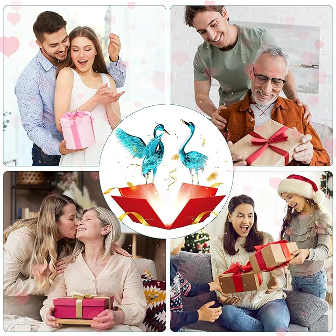 36.75" Metal Crane Garden Statue - Handmade Oversize Heron Sculptures with Stable Ground Stakes, Backyard Large Bird Decoration, Metal Garden Art.