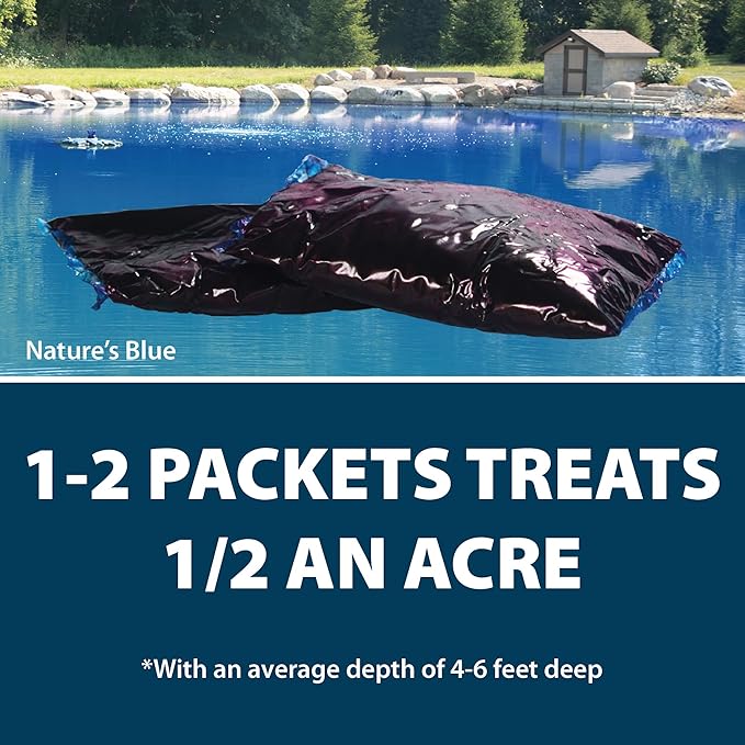 Airmax Black DyeMond Pond Dye Packets Natural Water Colorant for Ponds, Beneficial UV Blocking Color Concentrate, Fish, Bird & Animal Safe, 16 Packet