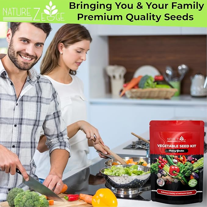 11 Heirloom Seeds for Planting Vegetables and Fruits, 4800 Survival Seed Vault and Doomsday Prepping Supplies, Gardening Seeds Variety Pack, Vegetable Seeds for Planting Home Garden Non GMO…