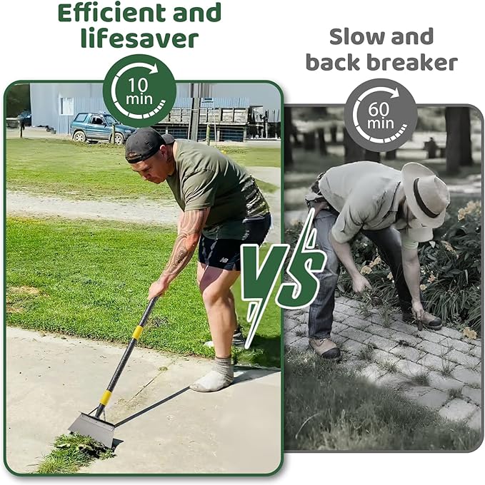 Garden Flat Shovel, Snow Shovel, Ice Scraper, 74 inch Floor Scraper Snow Ice Chopper for Sidewalks, Ice Removal Tool for Outdoor Garden Cleaning, Scarping Tool for Lawn Edging Weeding