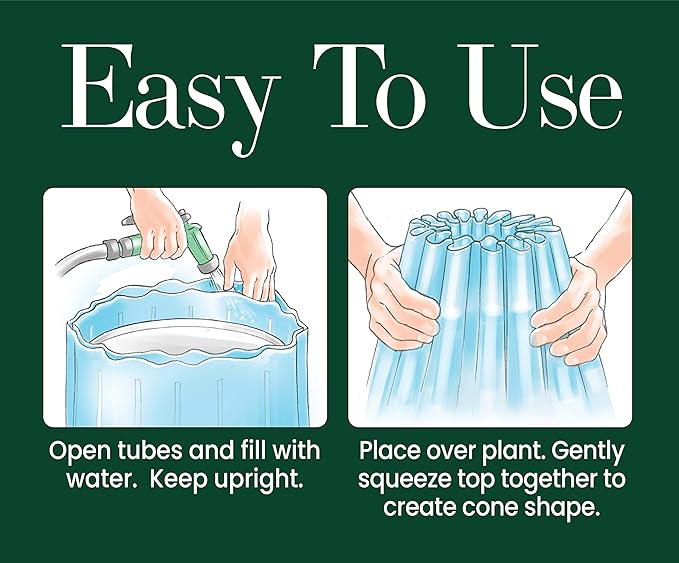 Dalen Gardeneer Season Starter – Early Season Insulated Plant Protector – Cold Weather Frost Guard - Easy Fill Shape for Optimal Planting - 18" x 17" – Made in The USA