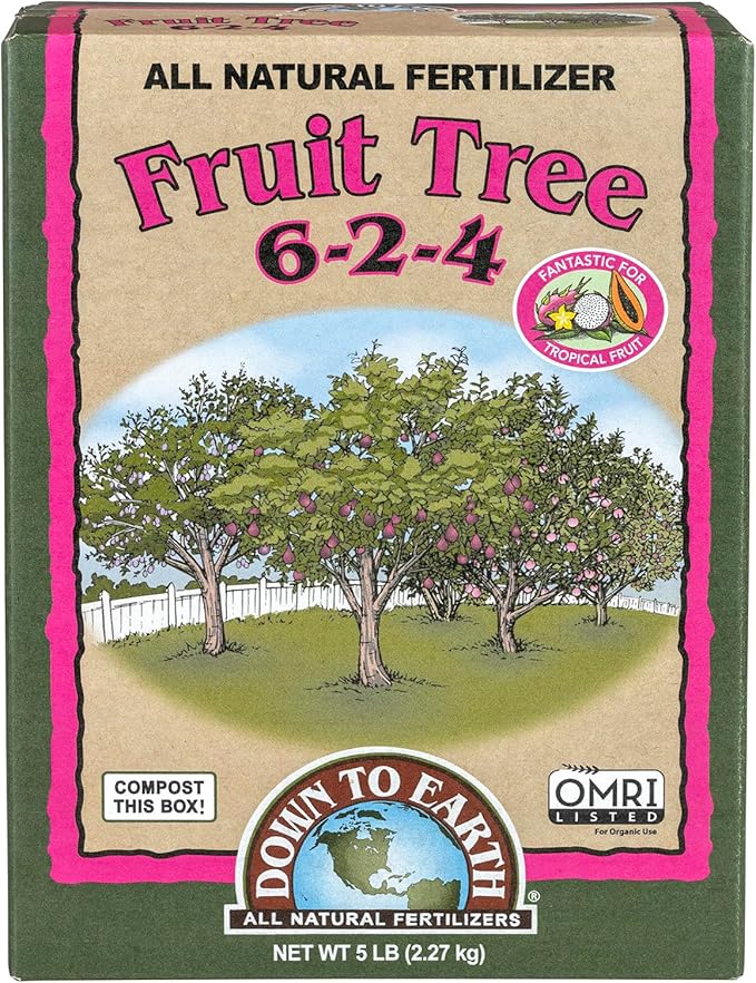 Down To Earth All Natural Fertilizers Organic Fruit Tree Mix 6-2-4, 5lb