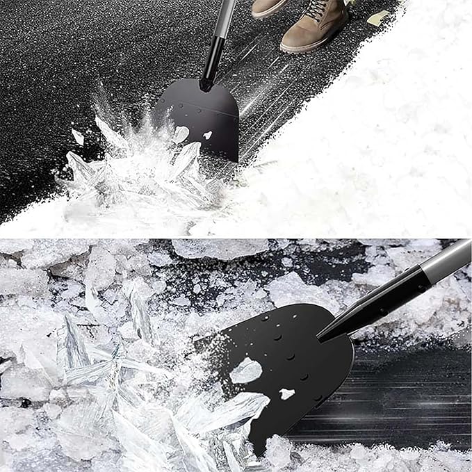 Flat Shovel, Snow Shovel, Garden Cleaning Scraper, Ice Scraper, 54 inch Snow Ice Chopper for Walkway, Ice Removal Tool for Road Outdoor Garden Cleaning Scraper, Weed Remove Tool for Lawn Edging