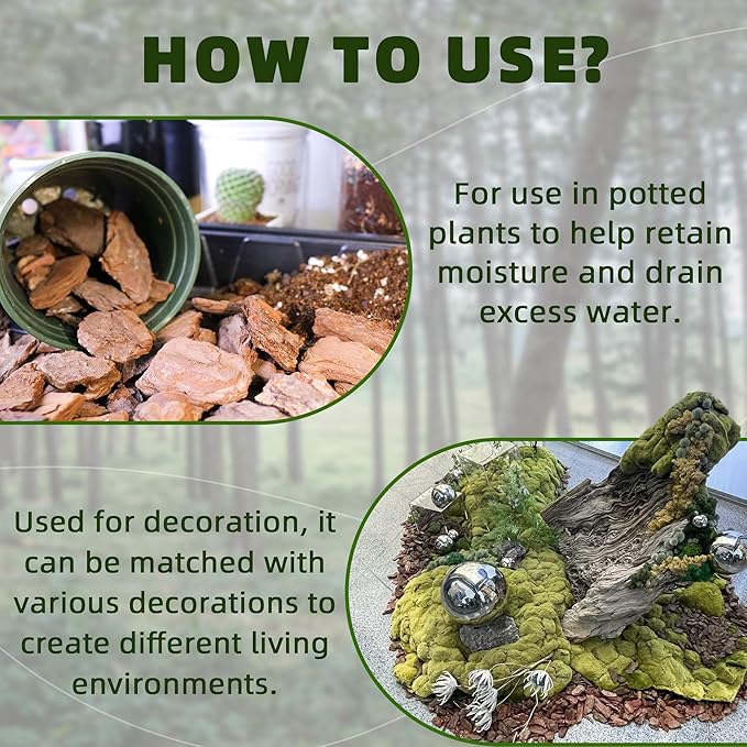 29 Quart Organic Big Size Orchid Bark for Plants, Root Development of Orchid Plants and Garden Soil Amendment