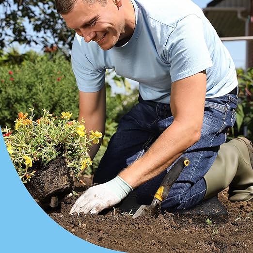 Ohuhu Extra Thick Kneeling Pad, 17x11x1.5 Inch Gardening Knee Pads Kneeling Foam Mat with Comfortable Surface, Water Resistant Large Knee Cushion Supplies for Garden Work Baby Bath Yoga Exercise