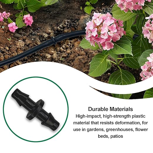 Drip Irrigation Parts, 1/4 Drip Irrigation Fittings Drip Irrigation Kit - Drip Line Connectors 1/4 Barbed Connector Drip Irrigation Connectors 1/4 Irrigation Tubing 30 Pcs