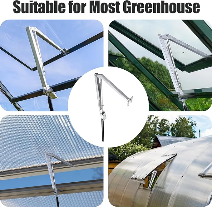 CHANGE MOORE Auto Vent Opener Automatic Greenhouse Window Opener Roof Vent Opener Auto Vent Kit Sensitive Gardening Tools Automatic Greenhouses Supplies (Single Spring Up to 33lbs)