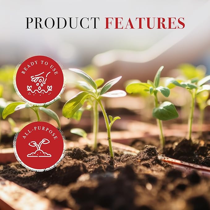 50 Pound Baccto Top Soil for Lawns, Gardens, and Raised Planting Beds with Reed Sedge, Peat, and Sand, (4 Pack)