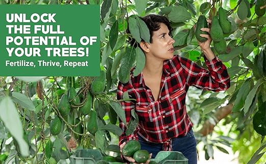 6-4-6 Avocado & Citrus Tree Fertilizer for Indoor Plants & Outdoor Plants | Quick-Release Nitrogen Fertilizer : Orange, Lime, Avocado & Lemon Tree Fertilizer - Citrus Fertilizer (3 Quarts)