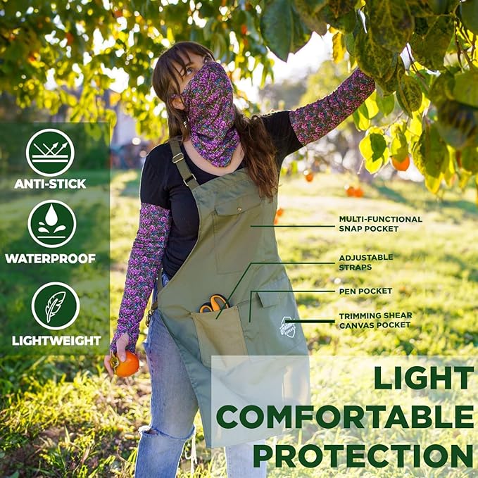 FARMER'S DEFENSE Lightweight Garden Apron with Pockets