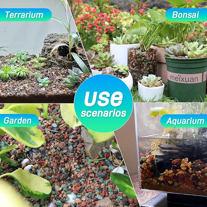 45Lb Horticultural Lava Rock-Lava Rocks for Plants,Succulent Soil Amendment,Decorative Cactus Soil Potting Mix,Volcanic Rock for Aquarium Fairy Gardening Top Dressing Plant Drainage