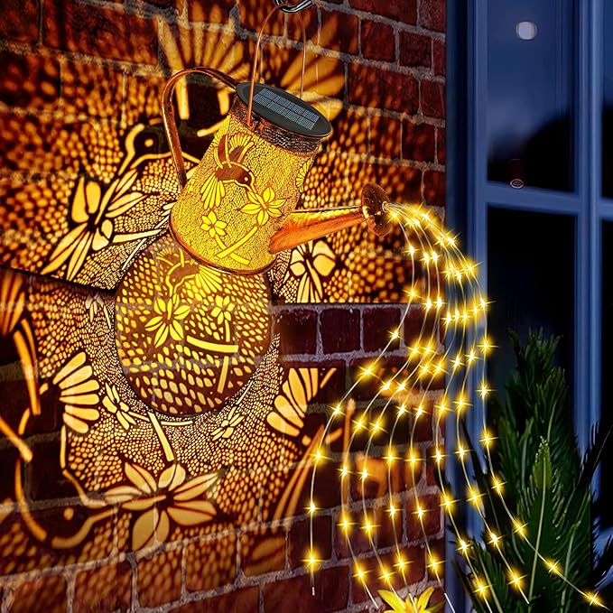 Solar Watering Can Lights,Hummingbird Mother's Day Gifts for Women Mom Grandma Birthday, Large Hanging Solar Lantern Waterproof Outdoor Garden Decorations for Yard Porch Landscape Patio Pathway