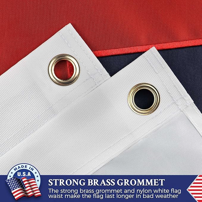 Christian Flag 3x5 Outdoor Embroidered,Heavy Duty Nylon,Sewn Stripes, Stronger Brass Grommets,Christianity Easter Day,Jesus Flags Flags Perfect for Outside