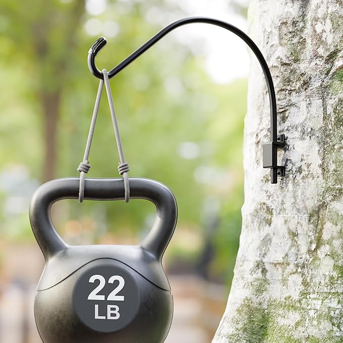 16 Inch 2 Pack Swivel Plant Hanger: Heavy Duty Hook for Bird Feeder, Plant, Flower Basket, Lantern, Wind Chime & More - Versatile Hanging Brackets Outdoor/Indoor Use Up to 22LB