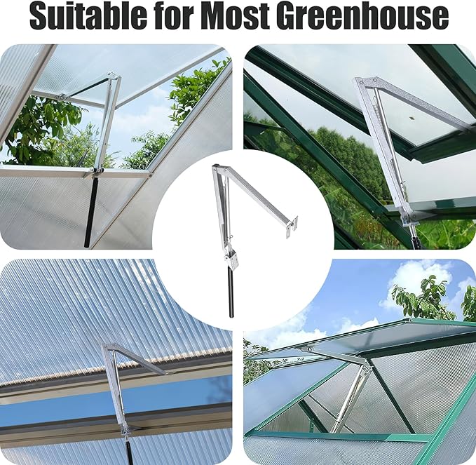 CHANGE MOORE Auto Vent Opener Automatic Greenhouse Window Opener Roof Vent Opener Auto Vent Kit Sensitive Gardening Tools Automatic Greenhouses Supplies (1Pc Single Spring Up to 33lbs)