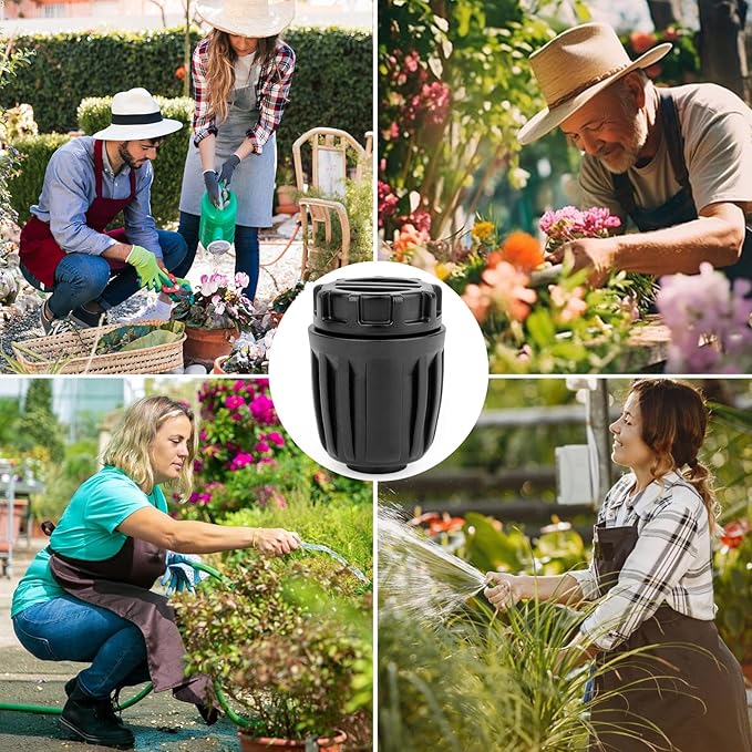 1/2 inch Irrigation Fittings End Plugs For (1/2" ID x0.6-0.63" OD) 16mm Drip Tubing Connectors-10Pack