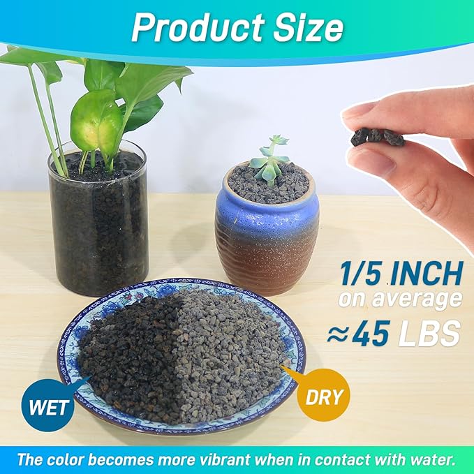 45Lb Horticultural Lava Rock-Lava Rocks for Plants,Succulent Soil Amendment,Decorative Cactus Soil Potting Mix,Volcanic Rock for Aquarium Fairy Gardening Top Dressing Plant Drainage