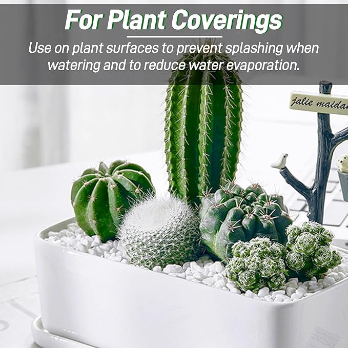 45LB 1/4in White Gravel for Succulent,Cactus Bonsai,DIY Terrarium, Fairy Gardening, Top Dressing,Aquarium