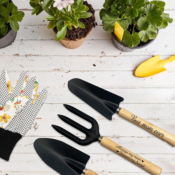 Gifts for Mom, from Daughters, Presents for Mom Gardening Tool Set for Women, Gifts for Mom from Daughter/Son Outdoor Horticulture Starter, Garden Tools Kit for Mom