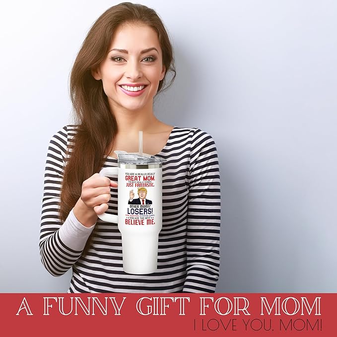 Gifts for Mom from Daughter Son - Mom Birthday Gifts, Birthday Gifts for Mom, Mother Birthday Gifts - Mom Gifts for Christmas, Christmas Gifts for Mom - New Mom Gifts for Women - 40 Oz Mom Tumbler