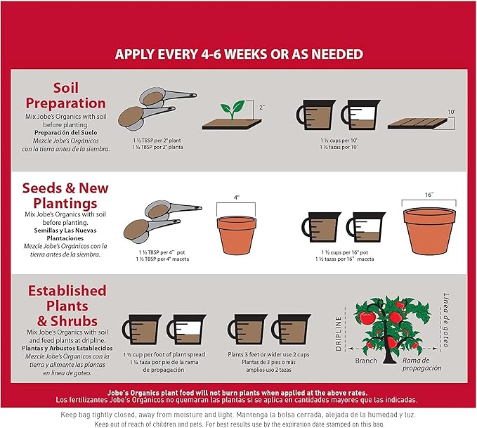 Jobe’s Organics Granular Garden Fertilizer, Easy Plant Care Fertilizer for Vegetable Gardens and Tomato Plants, 16 lbs Bag