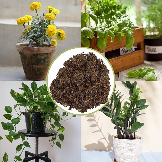All-Purpose Compost Blend (8 Quarts), Deluxe Mix for Indoor/Outdoor Plants w/Mushroom Compost and Worm Castings